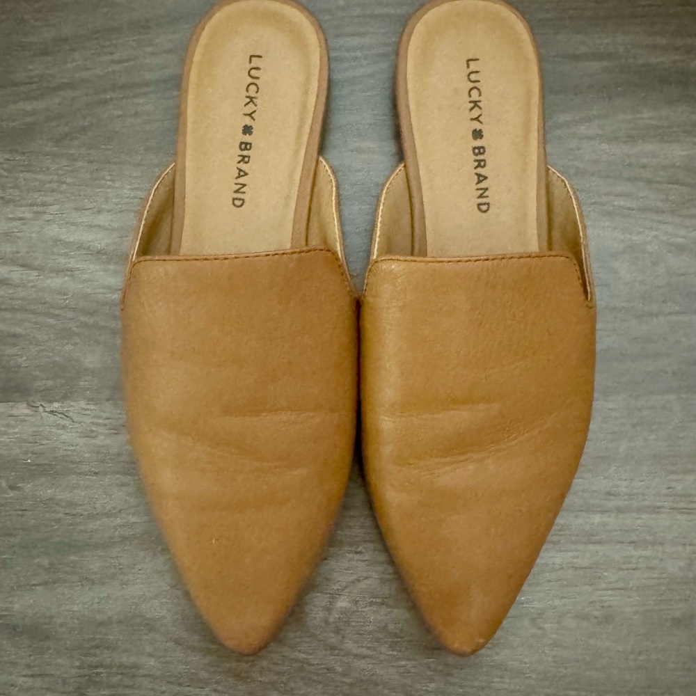 Lucky Brand Women's Brown Mules